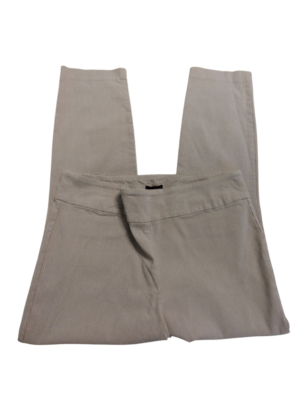 GUC Renuar Beige Ribbed Leggings Pants Slacks Trousers Size 16 Business Casual